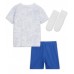 Billiga Frankrike Barnkläder Borta fotbollskläder till baby VM 2022 Kortärmad (+ Korta byxor)